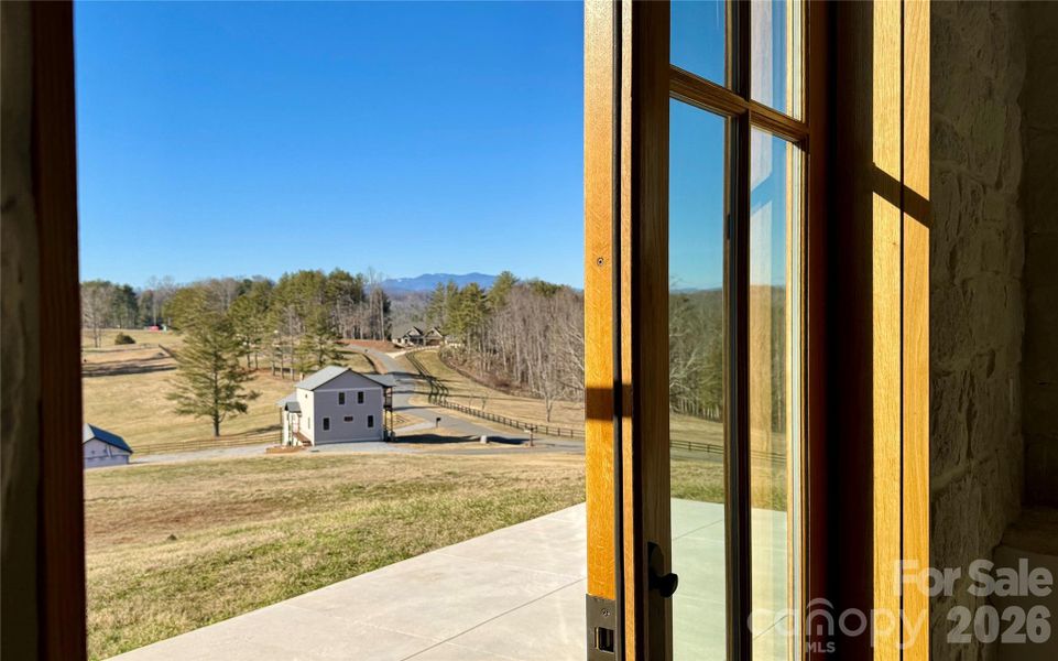 Grandfather Mountain from the kitchen window