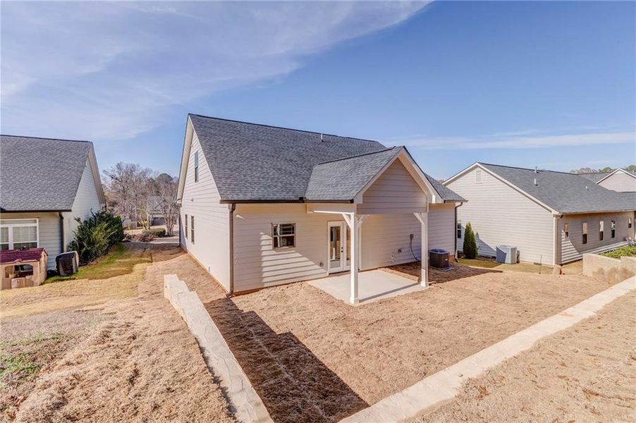 Exterior details and patio area of a home in , Rome (Image 33). Exterior details and patio area of a home in , Rome (Image 33).