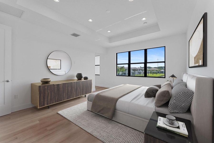 Primary Suite Virtually Staged