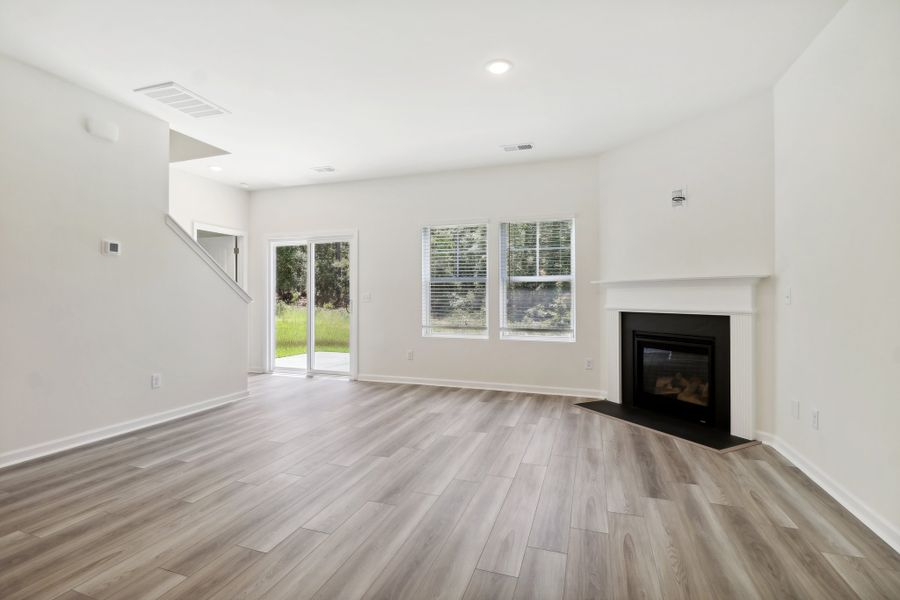 Representative unfurnished interior of a home built from the Buck Island II by Great Southern Homes in Providence Station at Trolley Run, Aiken (Image 22).