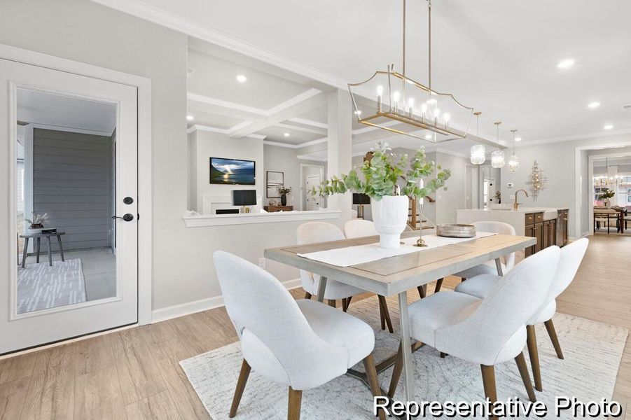 Furnished interior view inside a new home in , Ravenel (Image 8).