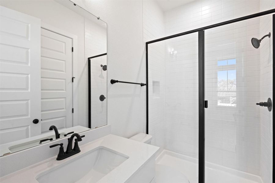 Furnished interior view inside a new home in Persimmon, Buda (Image 5).