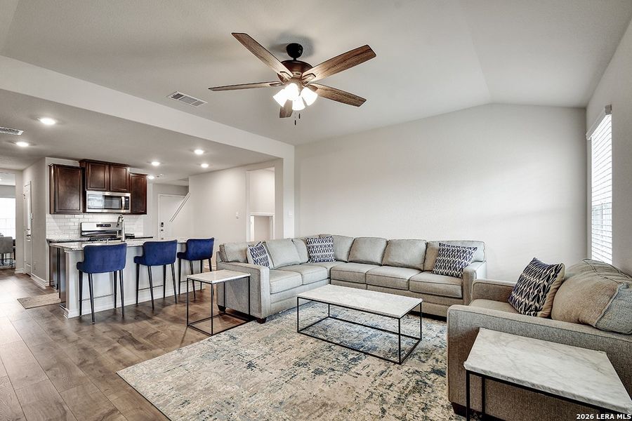 Furnished interior view inside a new home in Langdon, San Antonio (Image 7). Furnished interior view inside a new home in Langdon, San Antonio (Image 7).