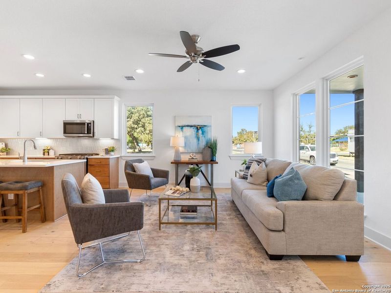 Furnished interior view inside a new home in Victoria Commons, San Antonio (Image 18).