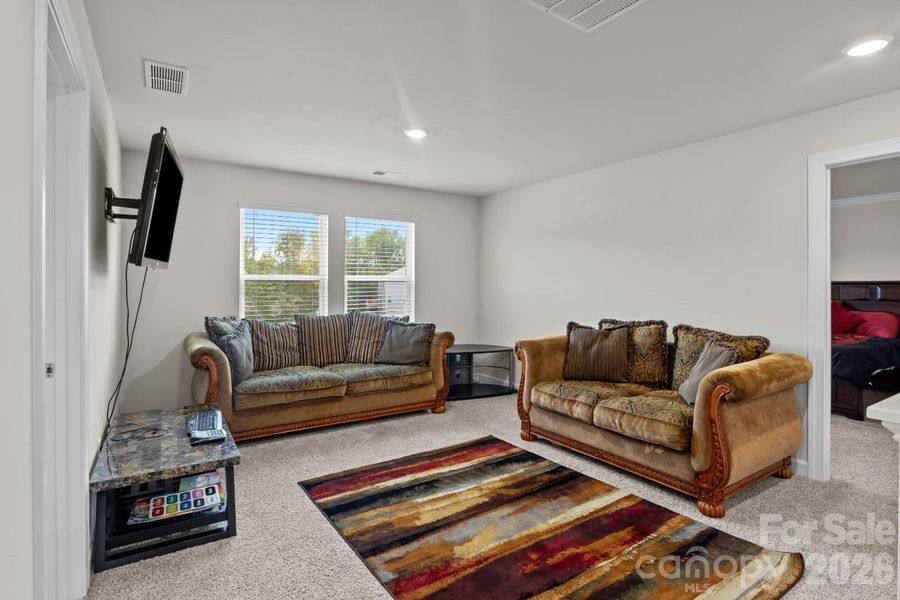 Furnished interior view inside a new home in Shepherds Landing, Mooresville (Image 7).