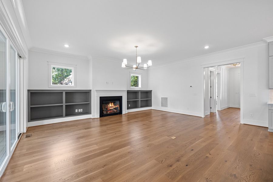Representative unfurnished interior of a home built from the The Emerson by RobuckHomes in Stonehenge, Raleigh (Image 168).