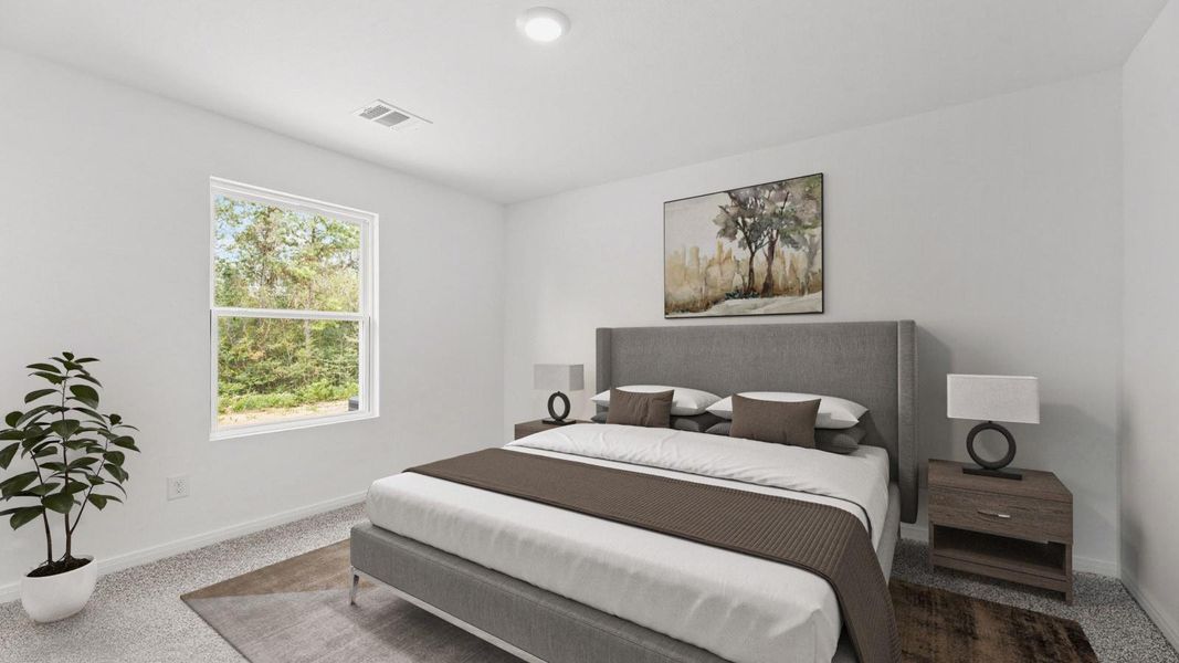 Furnished interior view inside a new home in Castles Edge, Willis (Image 4). Furnished interior view inside a new home in Castles Edge, Willis (Image 4).