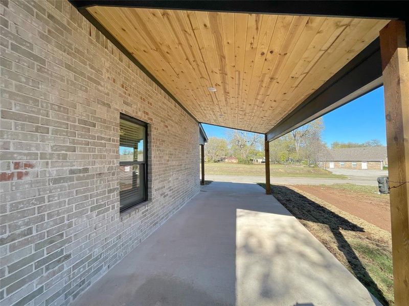 View of patio