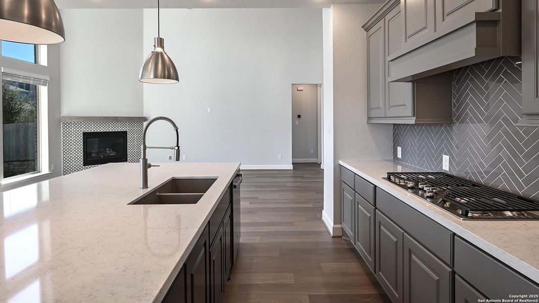 Furnished interior view inside a new home in Johnson Ranch 55', Bulverde (Image 7). Furnished interior view inside a new home in Johnson Ranch 55', Bulverde (Image 7).