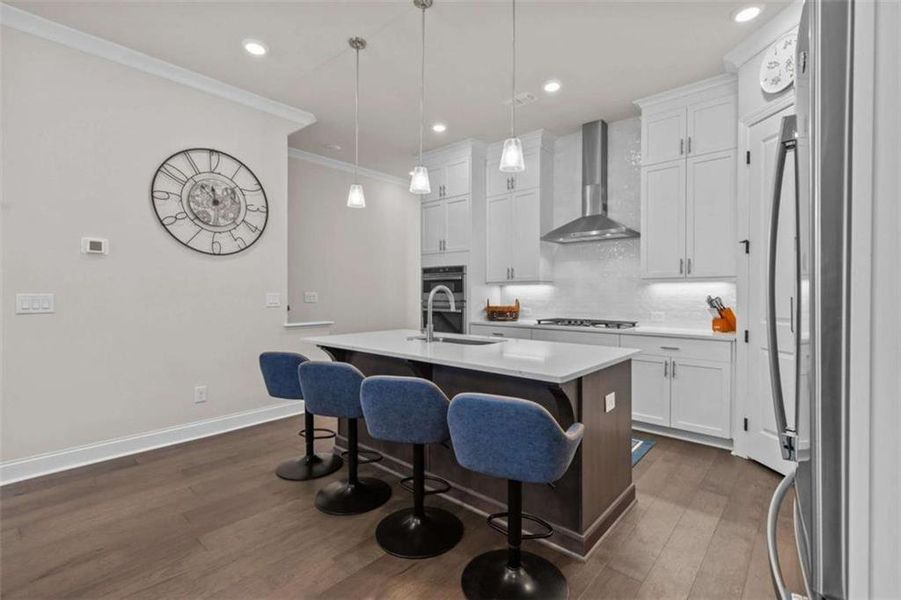 Furnished interior view inside a new home in , Peachtree Corners (Image 5). Furnished interior view inside a new home in , Peachtree Corners (Image 5).