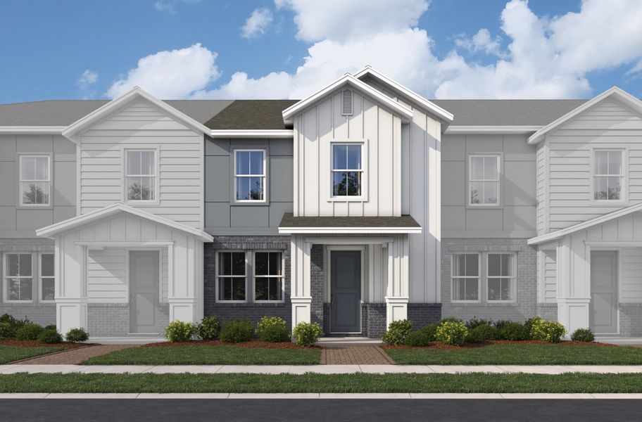 Representative exterior photo of a completed home built from the Richmond Interior by Beazer Homes in Aulin Square, Oviedo, FL (Image 16). Representative exterior photo of a completed home built from the Richmond Interior by Beazer Homes in Aulin Square, Oviedo, FL (Image 16).