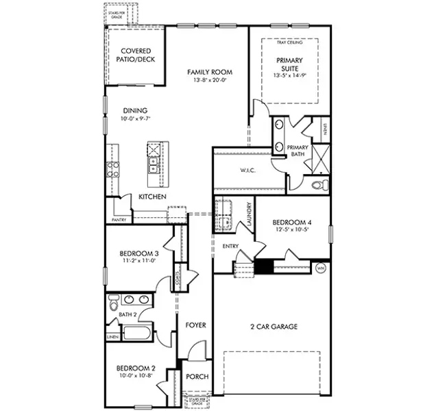 2D floor plan layout of this home in River Ridge, Clarksville, TN (Image 2). 2D floor plan layout of this home in River Ridge, Clarksville, TN (Image 2).