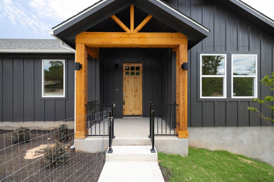 Exterior details and patio area of a home in , Lago Vista (Image 21).
