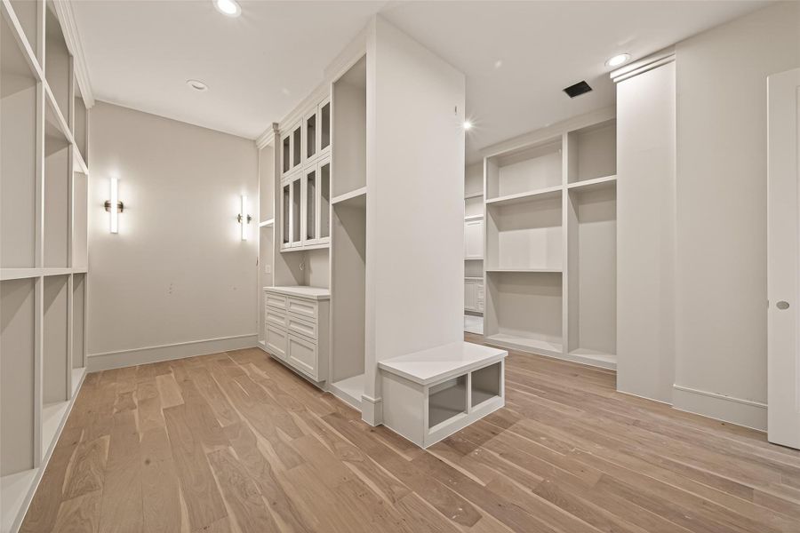 Larger than life his and hers closet