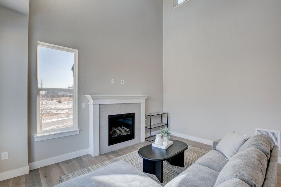 Representative furnished interior of a home built from the The Addison 2 by Landmark Homes in Highlands at Fox Hill, Longmont (Image 7). Representative furnished interior of a home built from the The Addison 2 by Landmark Homes in Highlands at Fox Hill, Longmont (Image 7).