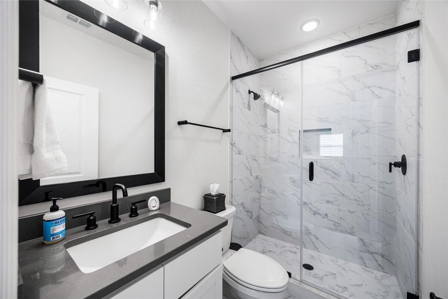 4th bathroom located upstairs.