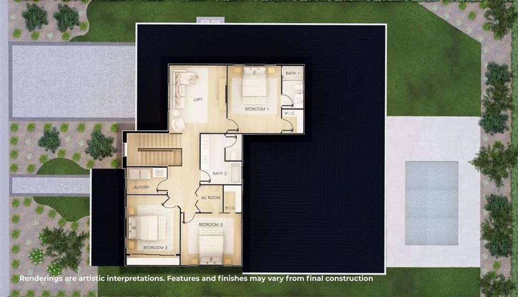 2D floor plan layout of this home in , Orlando, FL (Image 4).