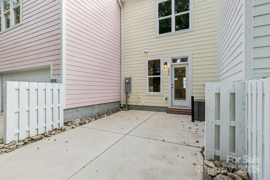 Exterior details and patio area of a home in , Huntersville (Image 17).