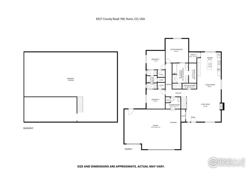 2D floor plan layout of this home in , Nunn, CO (Image 5).