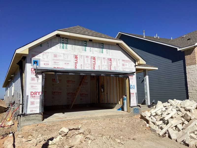 In-progress construction of a new home in The Homestead at Lariat, Liberty Hill, TX (Image 11). In-progress construction of a new home in The Homestead at Lariat, Liberty Hill, TX (Image 11).