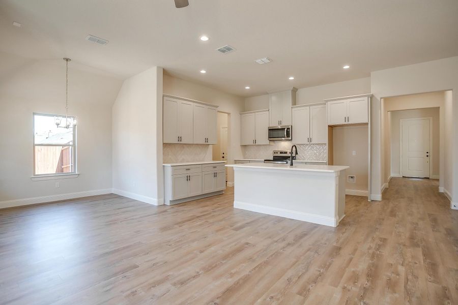 Representative furnished interior of a home built from the The Angelina by Trinity Classic Homes in Covenant Park, Springtown (Image 13). Representative furnished interior of a home built from the The Angelina by Trinity Classic Homes in Covenant Park, Springtown (Image 13).