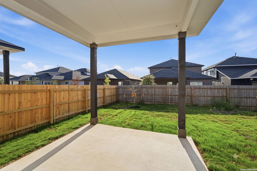 Exterior details and patio area of a home in Morgan Meadows, San Antonio (Image 4).