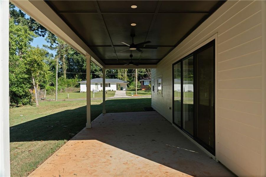 Exterior details and patio area of a home in , Atlanta (Image 31).