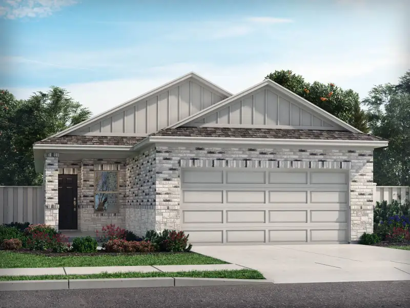 Front exterior of a new home in Southridge, Princeton, TX, highlighting curb appeal (Image 1). Front exterior of a new home in Southridge, Princeton, TX, highlighting curb appeal (Image 1).