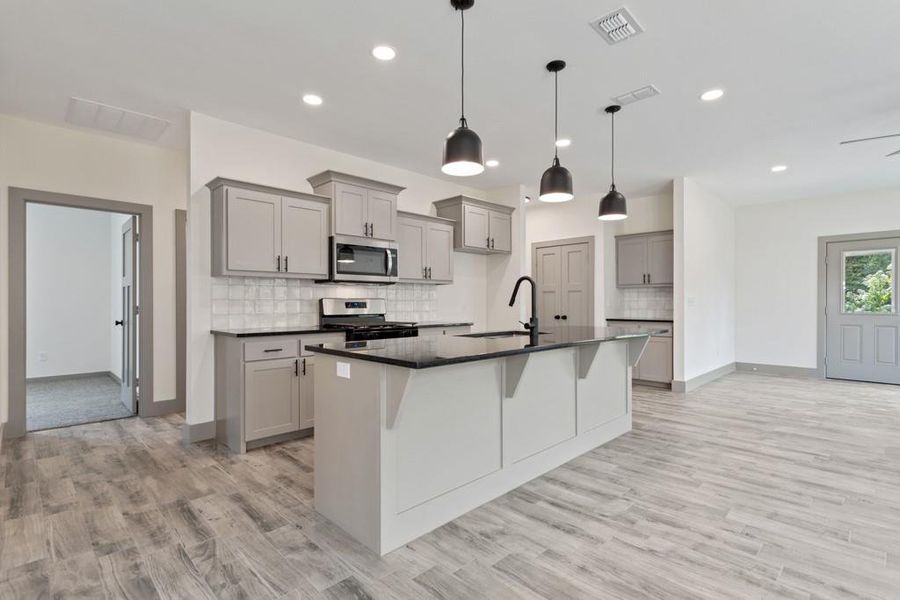 Furnished interior view inside a new home in , Lindale (Image 8). Furnished interior view inside a new home in , Lindale (Image 8).