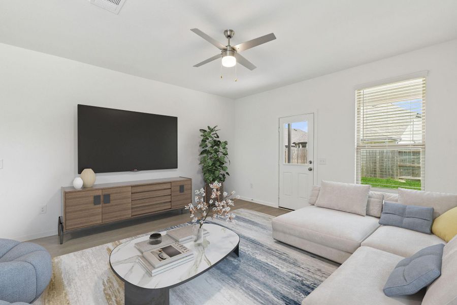 Furnished interior view inside a new home in Mavera, Conroe (Image 13).