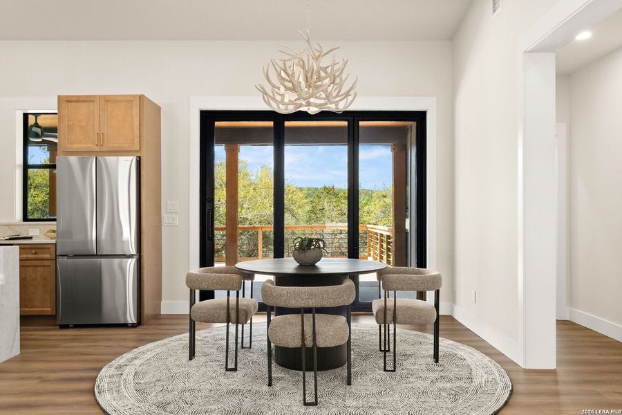 Furnished interior view inside a new home in , New Braunfels (Image 10).