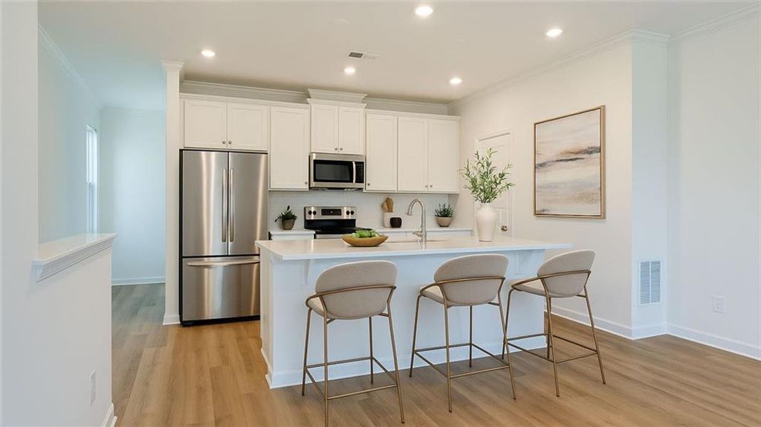 Furnished interior view inside a new home in Benteen Reserve, Atlanta (Image 4).
