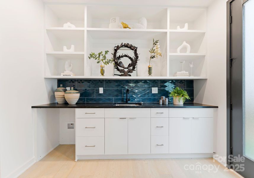 Downstairs kitchenette.