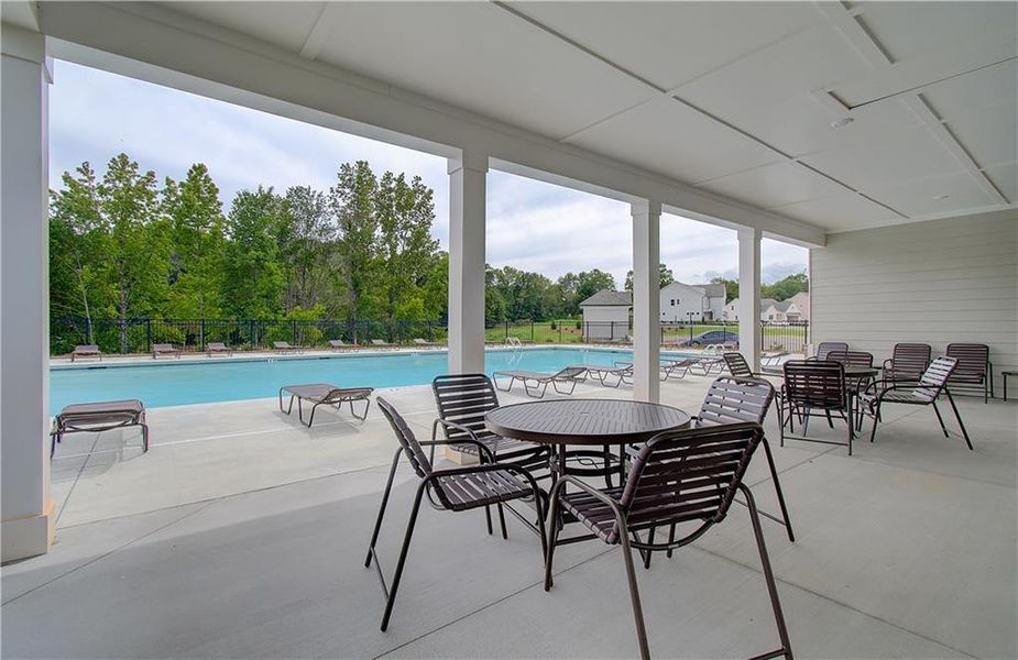 Furnished interior view inside a new home in Rosewood Lake Estates, Hoschton (Image 3).