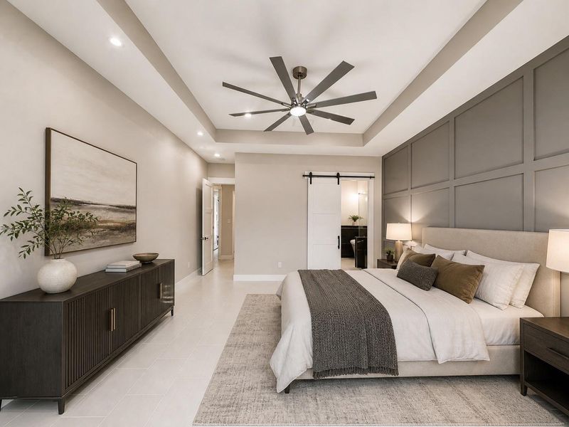 Furnished interior view inside a new home in , Dayton (Image 32).