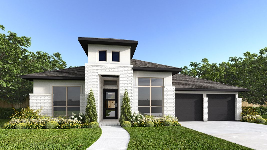 Representative exterior photo of a completed home built from the 2944W by Perry Homes in Briarley, Montgomery, TX (Image 20). Representative exterior photo of a completed home built from the 2944W by Perry Homes in Briarley, Montgomery, TX (Image 20).