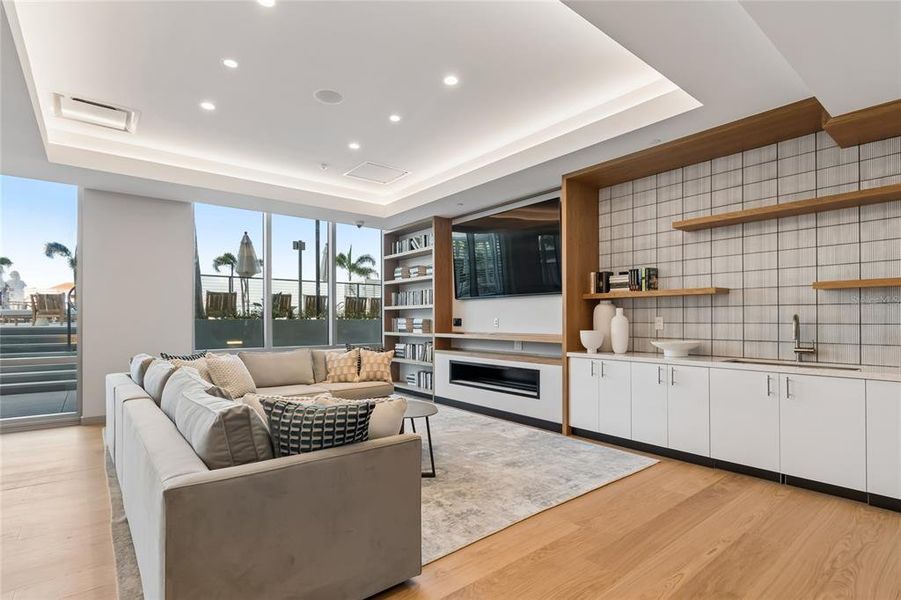 Furnished interior view inside a new home in , St. Petersburg (Image 19).