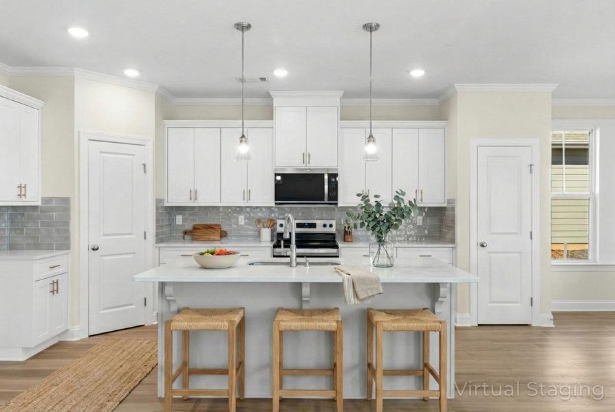Furnished interior view inside a new home in Tillery Park, Grovetown (Image 10). Furnished interior view inside a new home in Tillery Park, Grovetown (Image 10).