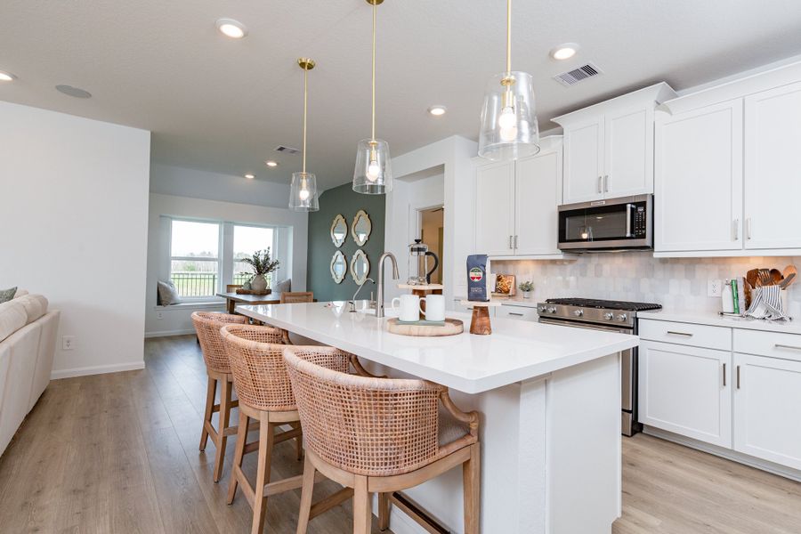 Representative furnished interior of a home built from the Teton by Beazer Homes in Laurel Landing, Alvin (Image 4).
