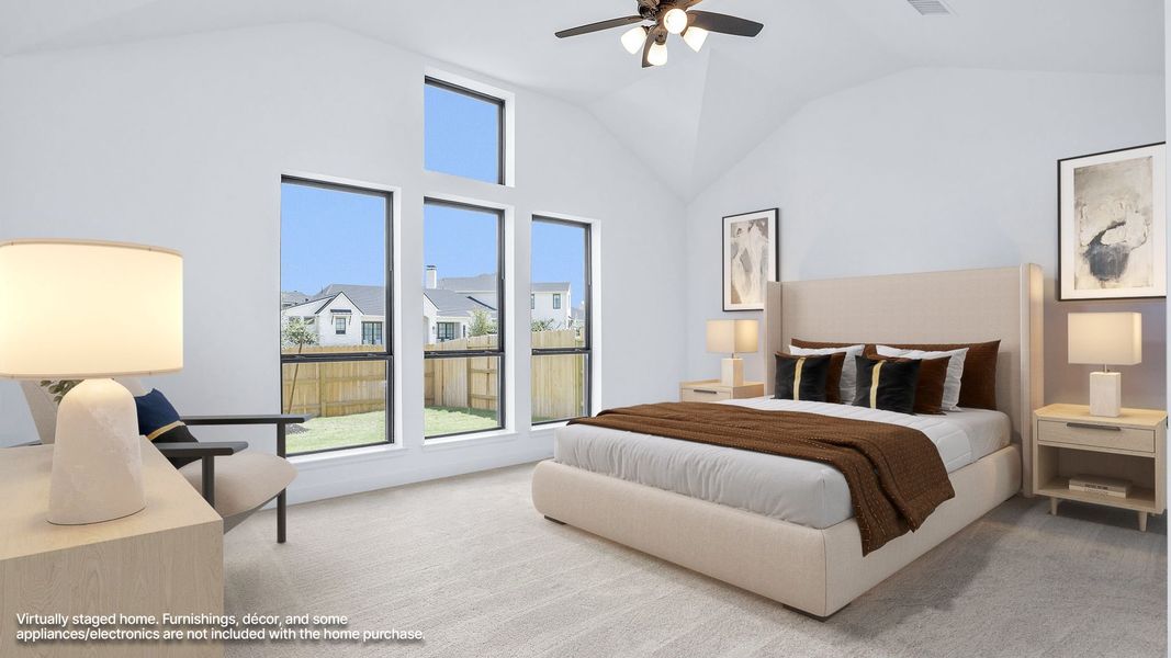 Furnished interior view inside a new home in Lakes of Cane Island, Katy (Image 5).