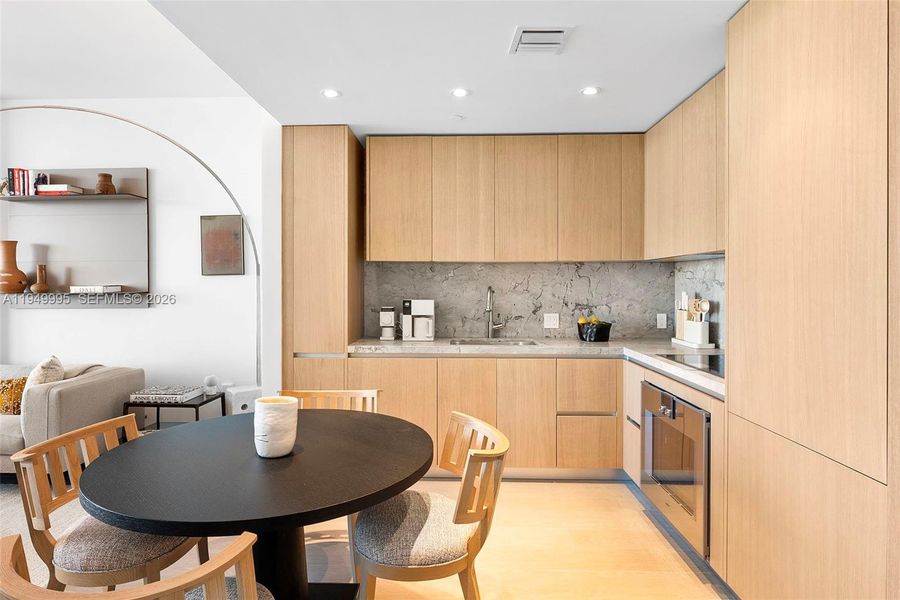 Furnished interior view inside a new home in , Miami Beach (Image 6). Furnished interior view inside a new home in , Miami Beach (Image 6).