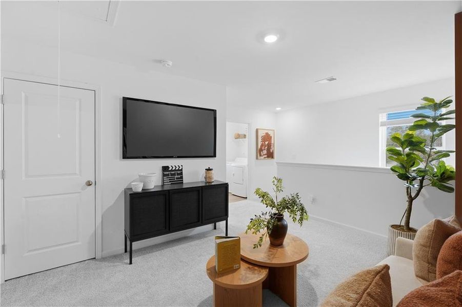 Furnished interior view inside a new home in Crossvine Village, LaGrange (Image 4).