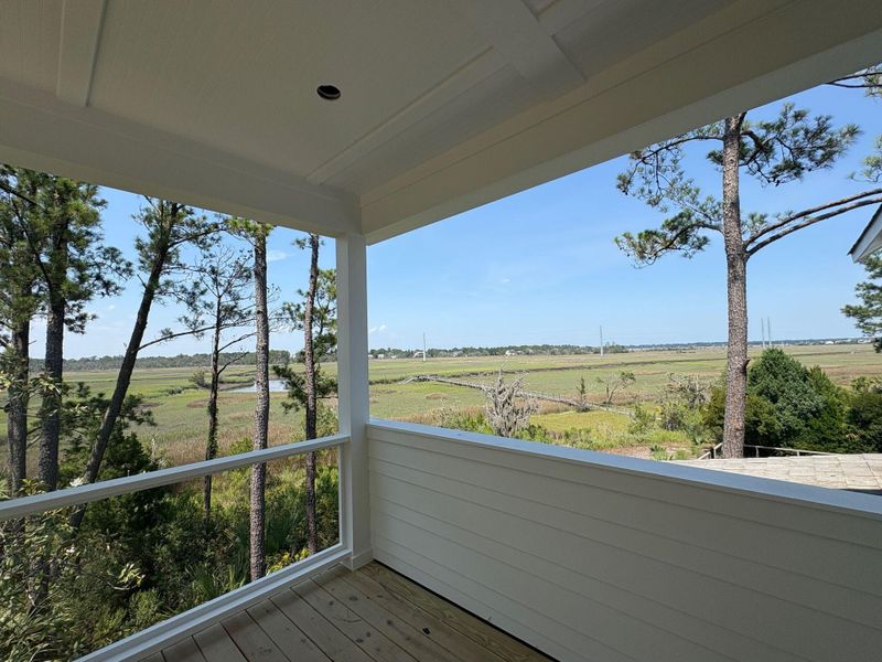 Exterior details and patio area of a home in The Preserve at Pennys Creek, Johns Island (Image 3).