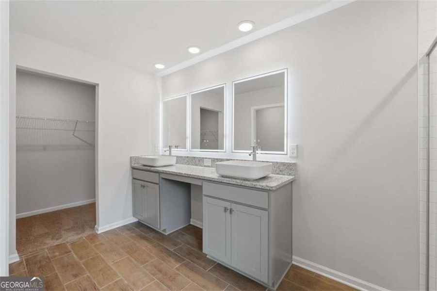 Furnished interior view inside a new home in Parkway James, Snellville (Image 10). Furnished interior view inside a new home in Parkway James, Snellville (Image 10).