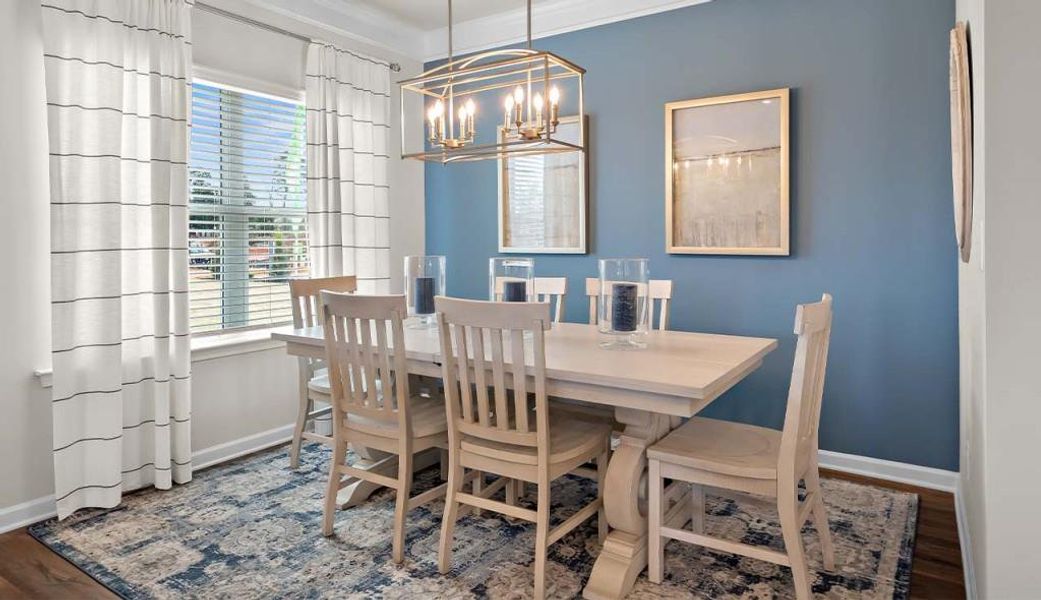 Furnished interior view inside a new home in Sanders Park, Austell (Image 9).