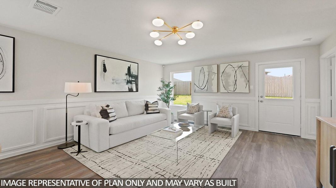 Furnished interior view inside a new home in Porters Mill, New Caney (Image 6).