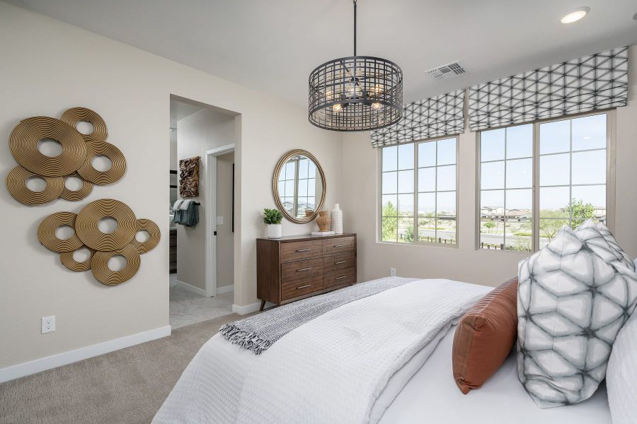 Primary Bedroom | Chartreuse | Greenpointe at Eastmark | New homes in Mesa, Arizona | Landsea Homes