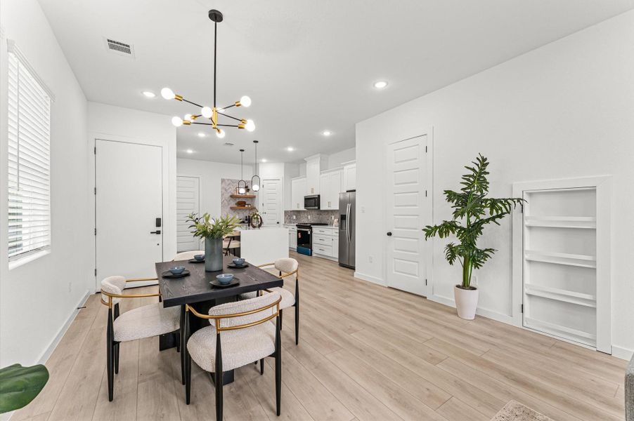 Furnished interior view inside a new home in , Houston (Image 15).
