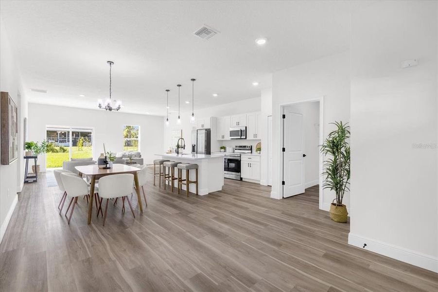 Furnished interior view inside a new home in , Ocala (Image 5). Furnished interior view inside a new home in , Ocala (Image 5).