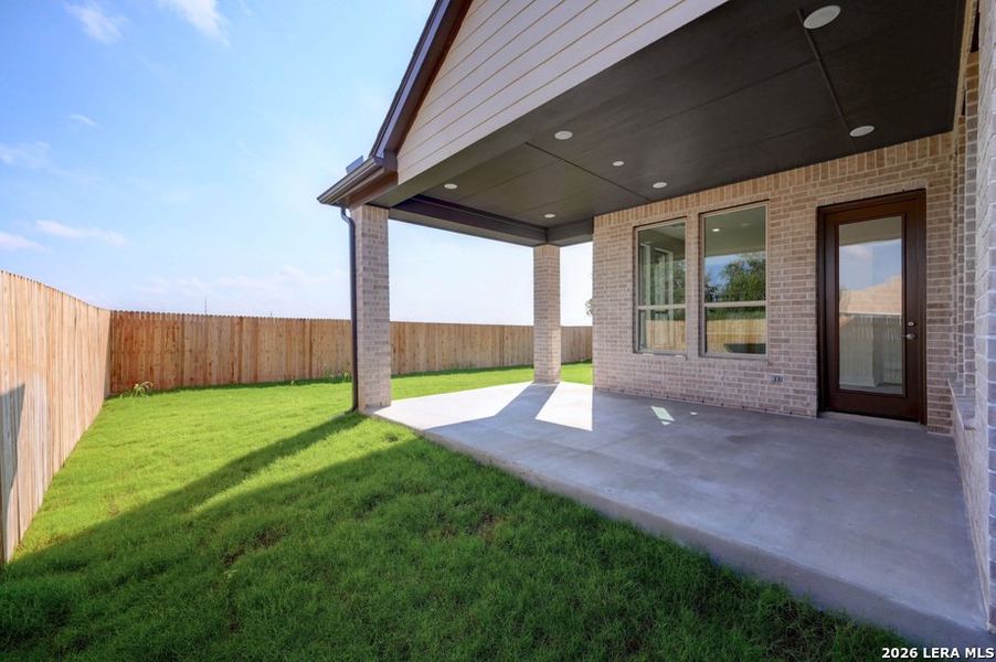 Exterior details and patio area of a home in Venado Crossing, Cibolo (Image 15).